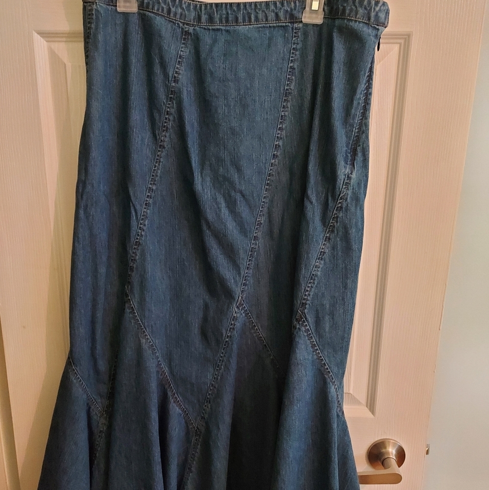 Maxi jean skirt